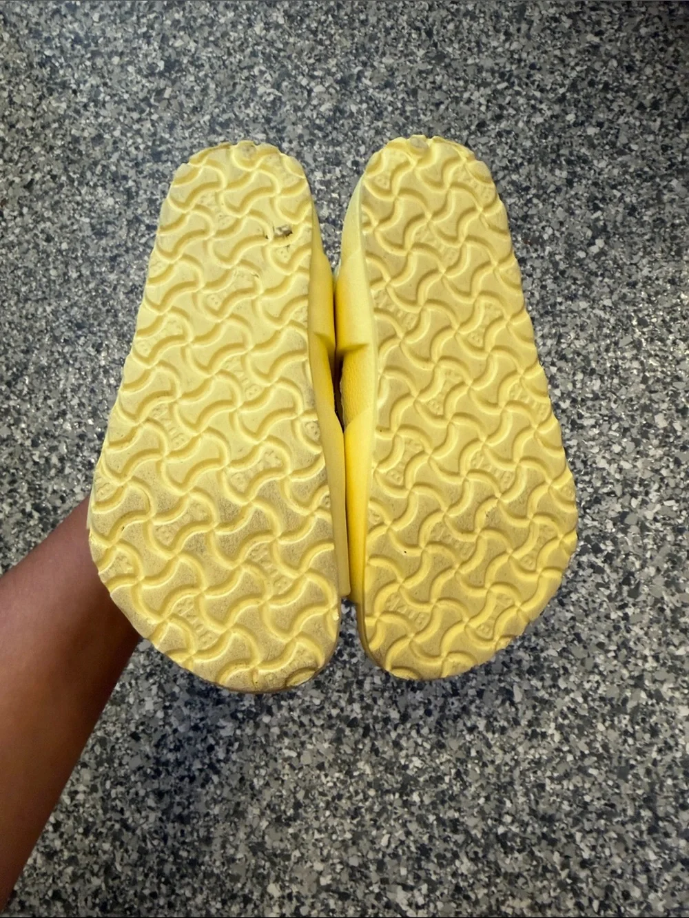 Birkenstock Kids Yellow Strap Sandals with Buckles Size 25